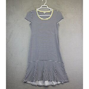 Ella‎ Moss Dress Juniors S T-Shirt Blue Kidcore Striped Drop Waist Sailorcore
